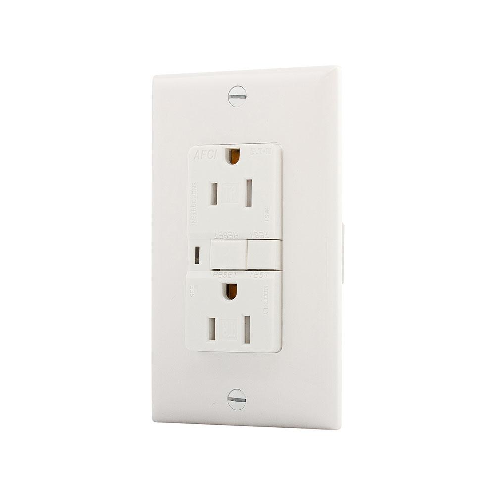AFCI TR Duplex 15A 125V WH