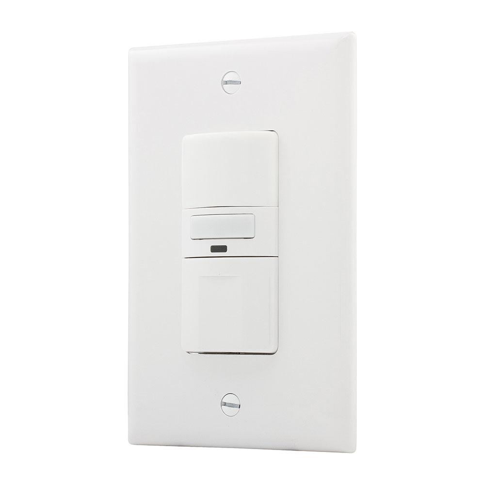 VAC. SWITCH,SP/3W,1000W,UNV,NLIGHT. WH