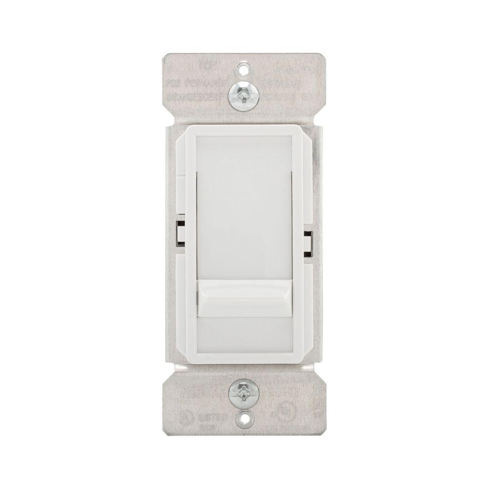 Dimmer Slide SP 600W Inc NonPset WH(2PK)