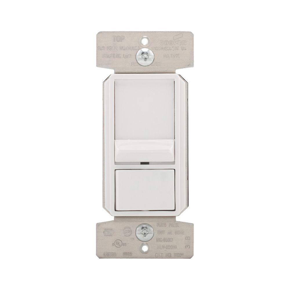 1P &3-WAY PRESET INCADESCENT, WHITE