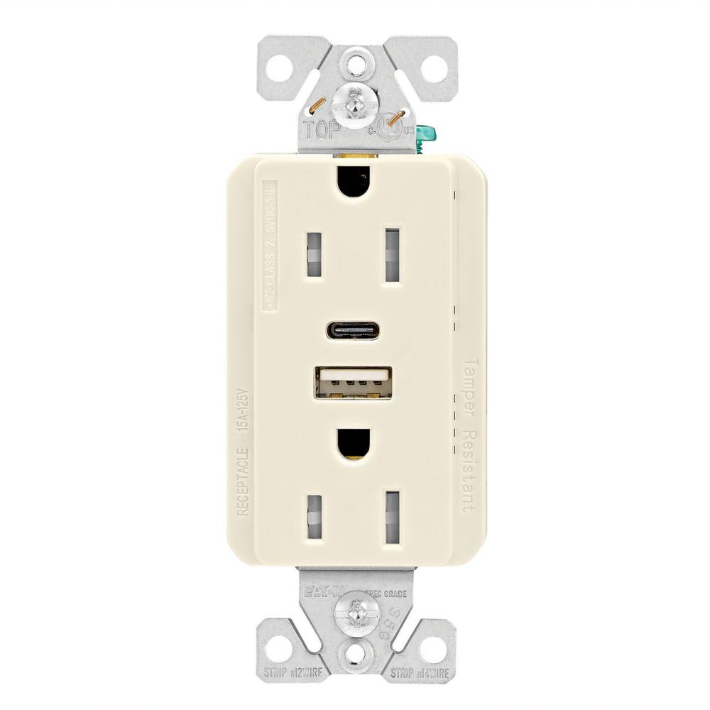 5.0A USB A-C DUPLEX RECP 15A 125V LA