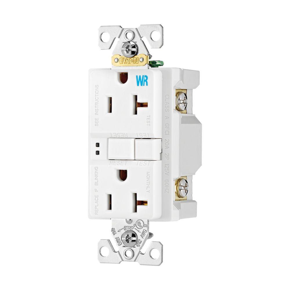 GFCI WR ST Duplex 20A 125V WH NAFTA