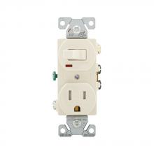 Eaton Wiring Devices TR274LA-SP-L - Sw/TR Dup Comb SP/Grd Recp 15A 125V LA