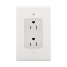 Eaton Wiring Devices TR780W-SP-L - RECESSED DUP RECP15A 125V 2P3W WH TR