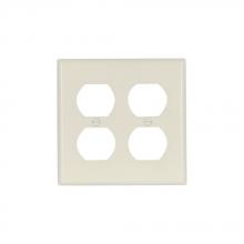 Eaton Wiring Devices 2150LA-SP-L - Wallplate 2G Dup Recp Thermoset Std LA