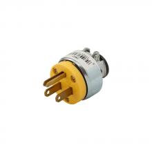 Eaton Wiring Devices 2867-BOX - Plug 15A 125V 2P3W Str Vinyl/Armored YL