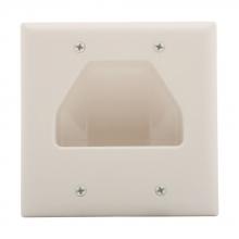 Eaton Wiring Devices 35M2W-SP-L - Wallplate 2 Gang Multimedia Recessed WH