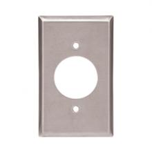 Eaton Wiring Devices 93111-SP-L - allplate 1G Sgl Recp 1.594" Hole Std SS