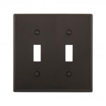 Eaton Wiring Devices 5139BK-SP-L - 2G TOGGLE PLATE