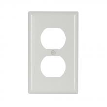 Eaton Wiring Devices 2132W-SP-L - WALLPLATE 1G DUPLEX RECP THRMST STD WH