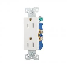 Eaton Wiring Devices 1107W-SP-L - Recp Deco Duplex 15A 125V 2P3W WH