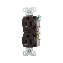 Eaton Wiring Devices BR15B-SP-L - Recp Duplex 15A 125V 2P3W B/Swire Str BR