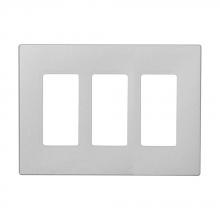 Eaton Wiring Devices PJS263SG-SP-L - 1 gang Decor Wallplate W/o screws, sil