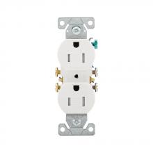 Eaton Wiring Devices TR270W-10-L - Recp TR Duplex 15A 125V 2P3W Str WH 10PK