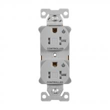 Eaton Wiring Devices TR5362CDGY - Rec Dup TR 20A125V2P3W ControlDual GY