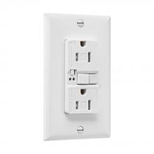 Eaton Wiring Devices TRSGFA15W-M-L - GFCI Audible TR Mid ST Dplx 15A 125V WH