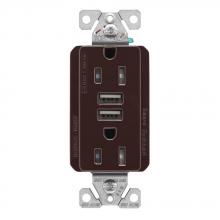 Eaton Wiring Devices TRUSB5A15B-K-L - 5.0A USB Type A DUPLEX RECP 15A 125V B