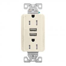 Eaton Wiring Devices TRUSB5A15LA-BOX - 5.0A USB Type A DUPLEX RECP 15A 125V LA