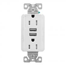 Eaton Wiring Devices TRUSB5A15W-BOX - 5.0A USB Type A DUPLEX RECP 15A 125V W