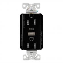 Eaton Wiring Devices TRUSBAC15BK-BOX - 5.0A USB A-C DUPLEX RECP 15A 125V BK