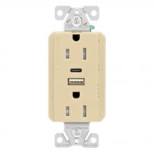 Eaton Wiring Devices TRUSBAC15V-K-L - 5.0A USB A-C DUPLEX RECP 15A 125V V
