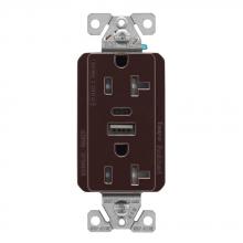Eaton Wiring Devices TRUSBAC20B-K-L - 5.0A USB A-C DUPLEX RECP 20A 125V B