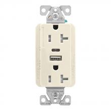 Eaton Wiring Devices TRUSBAC20LA-BOX - 5.0A USB A-C DUPLEX RECP 20A 125V LA