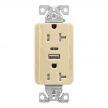 Eaton Wiring Devices TRUSBAC20V-K-L - 5.0A USB A-C DUPLEX RECP 20A 125V V