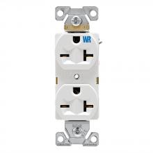Eaton Wiring Devices WR5462GY - Recp WR Dup 20A 250V 2P3W Str Compact GY