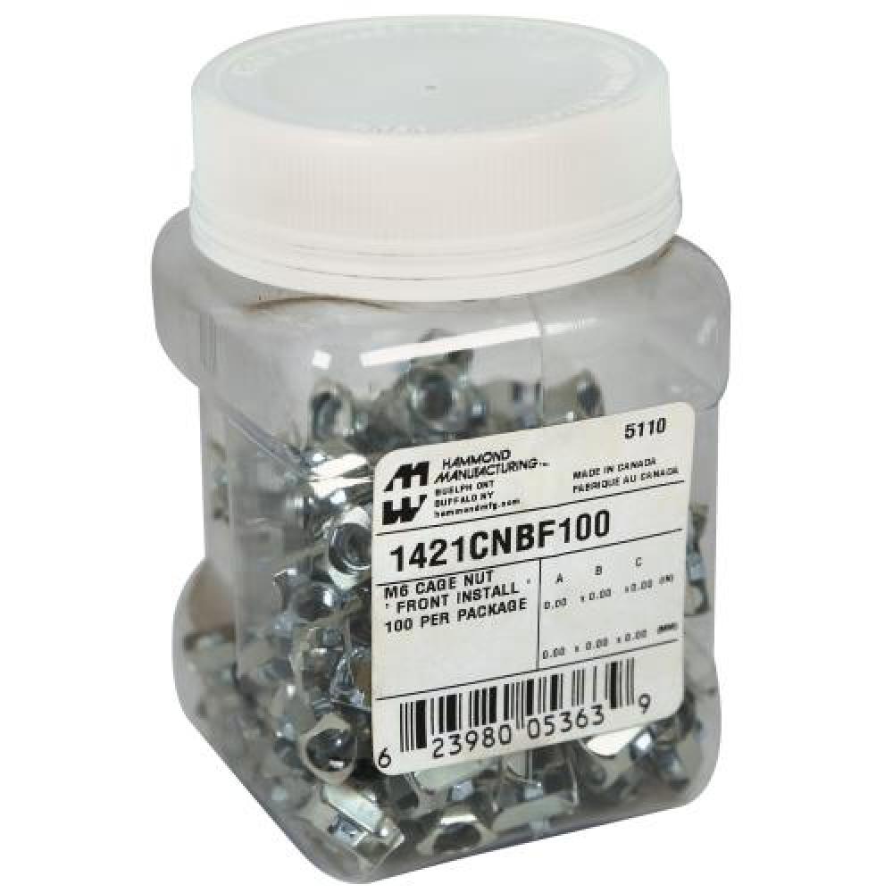 M6 CAGE NUT FRONTLOAD - 100 PK