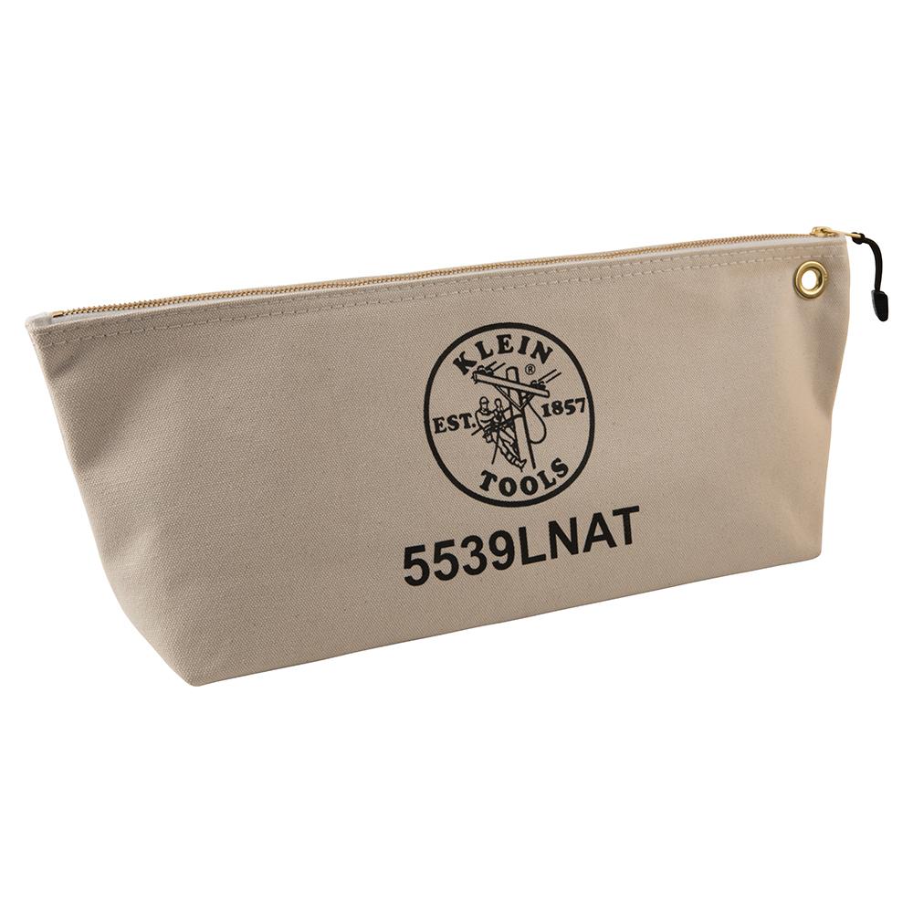 Zipper Canvas Tool Bag, Natural