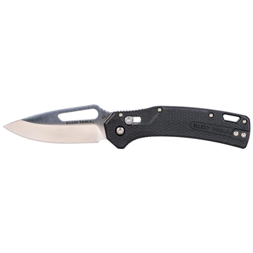 KTO Drop Point Blade Knife, Black