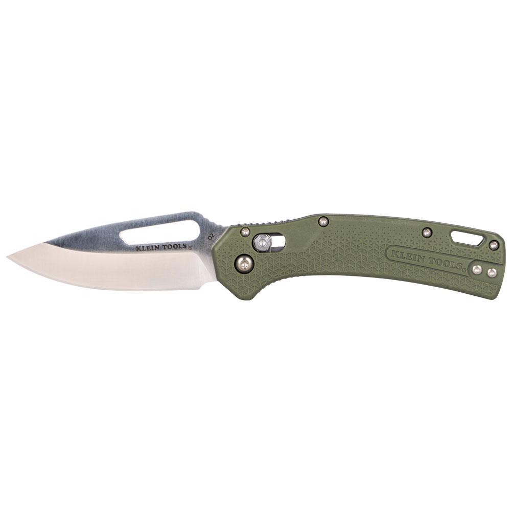 KTO Drop Point Knife, Moss Green