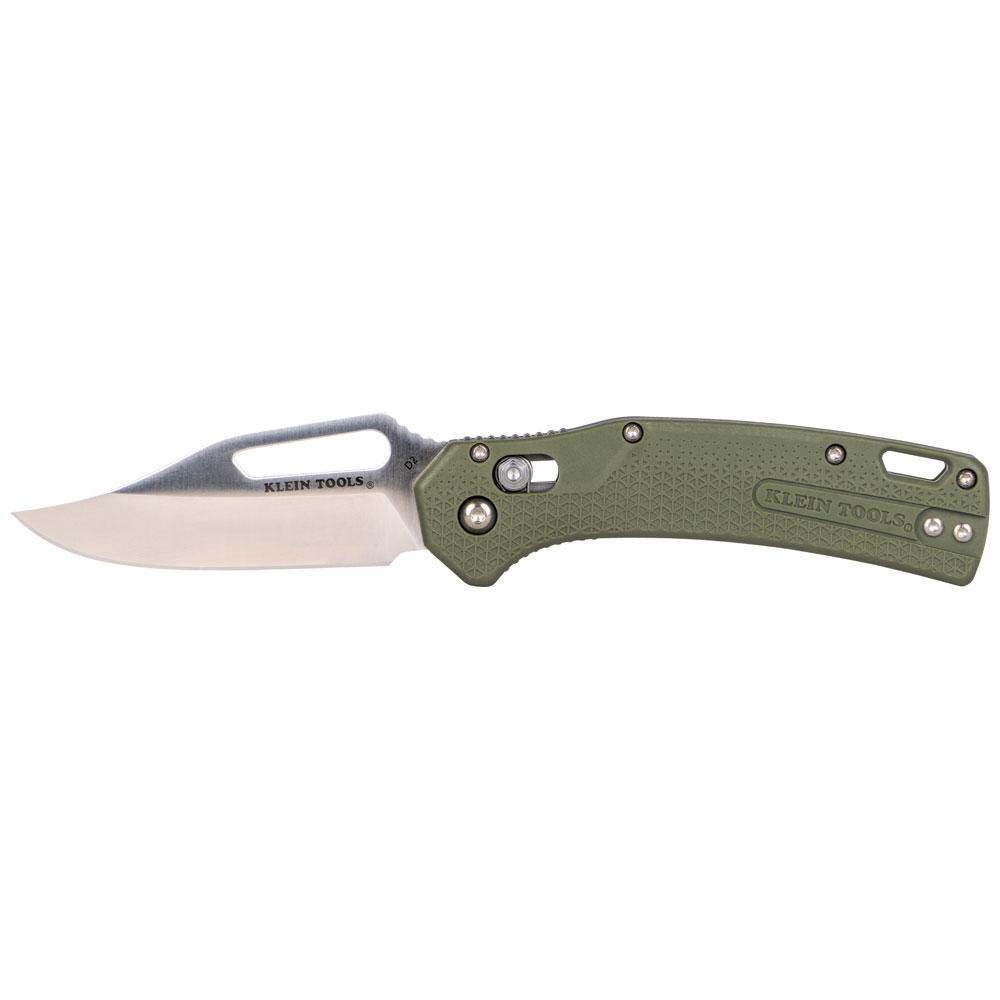 KTO Drop Point Knife, Moss Green