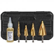 Klein Tools 25950 - All-Purpose Step Bit Kit, 4 Pc