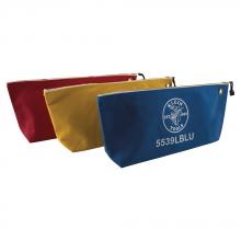 Klein Tools 5539LCPAK - Canvas Tool Bag w/Zipper, 3-Pk