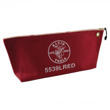 Klein Tools 5539LRED - Canvas Tool Bag with Zipper, Red