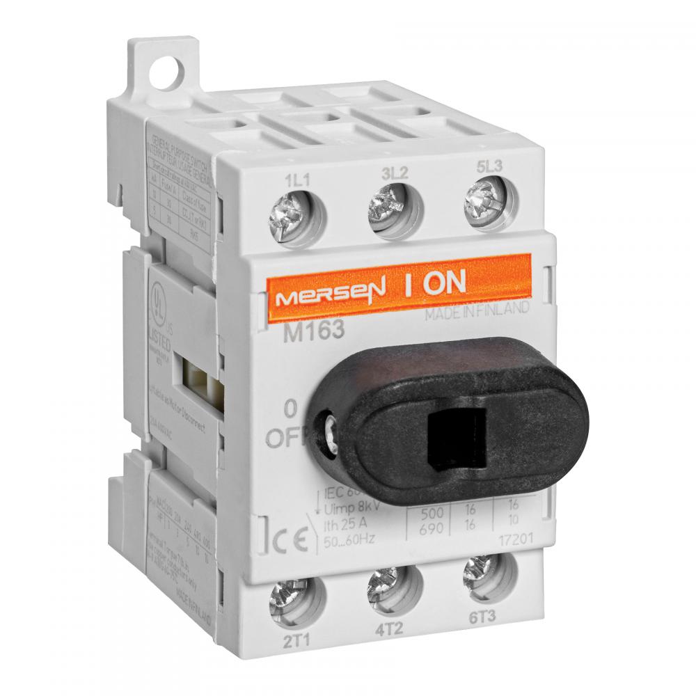 UL508 Switch 600VAC Non-Fused 25A 3-Pole Direct