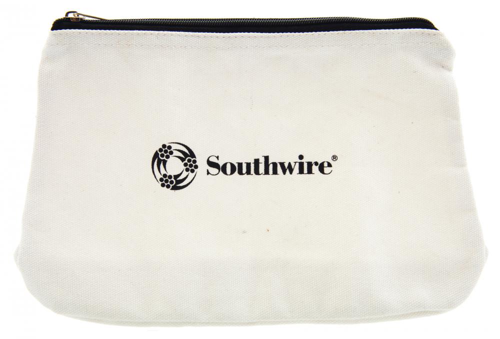BAG, 12 IN CANVAS ZIPPER