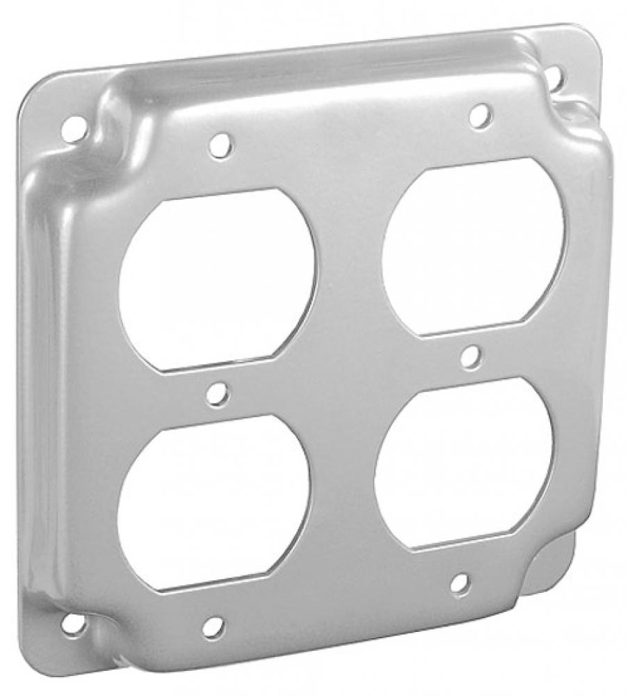 Sq 1/2" Rsd 2 Dplx Rcptcl Ind Srfc 4"