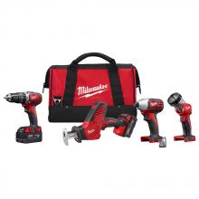 Milwaukee Electric Tool 2695-24 - M18™ Lithium-ion 4-Tool Combo Kit