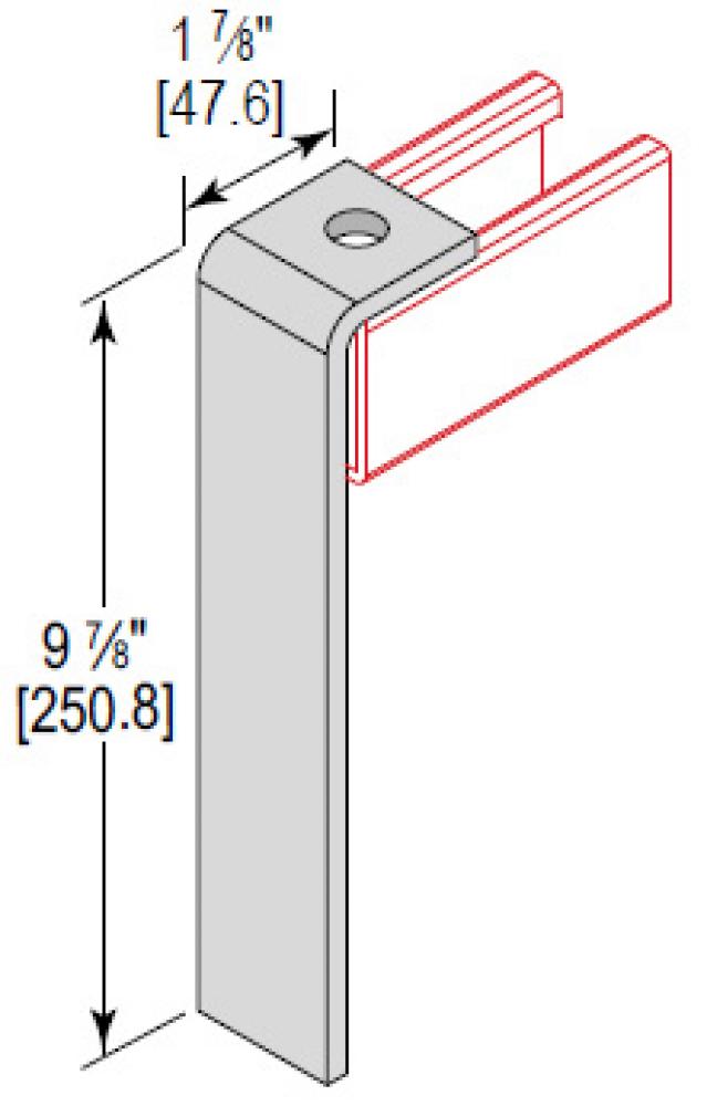 1 HOLE 9-7/8in CORNER ANGLE