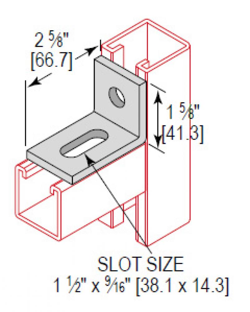 2 HOLE 2-5/8 ADJUST CORNER ANG