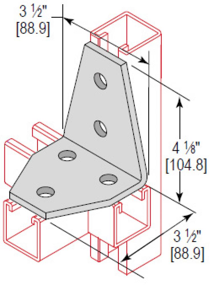 5 HOLE 3 WAY GUSSET CORNER ANG