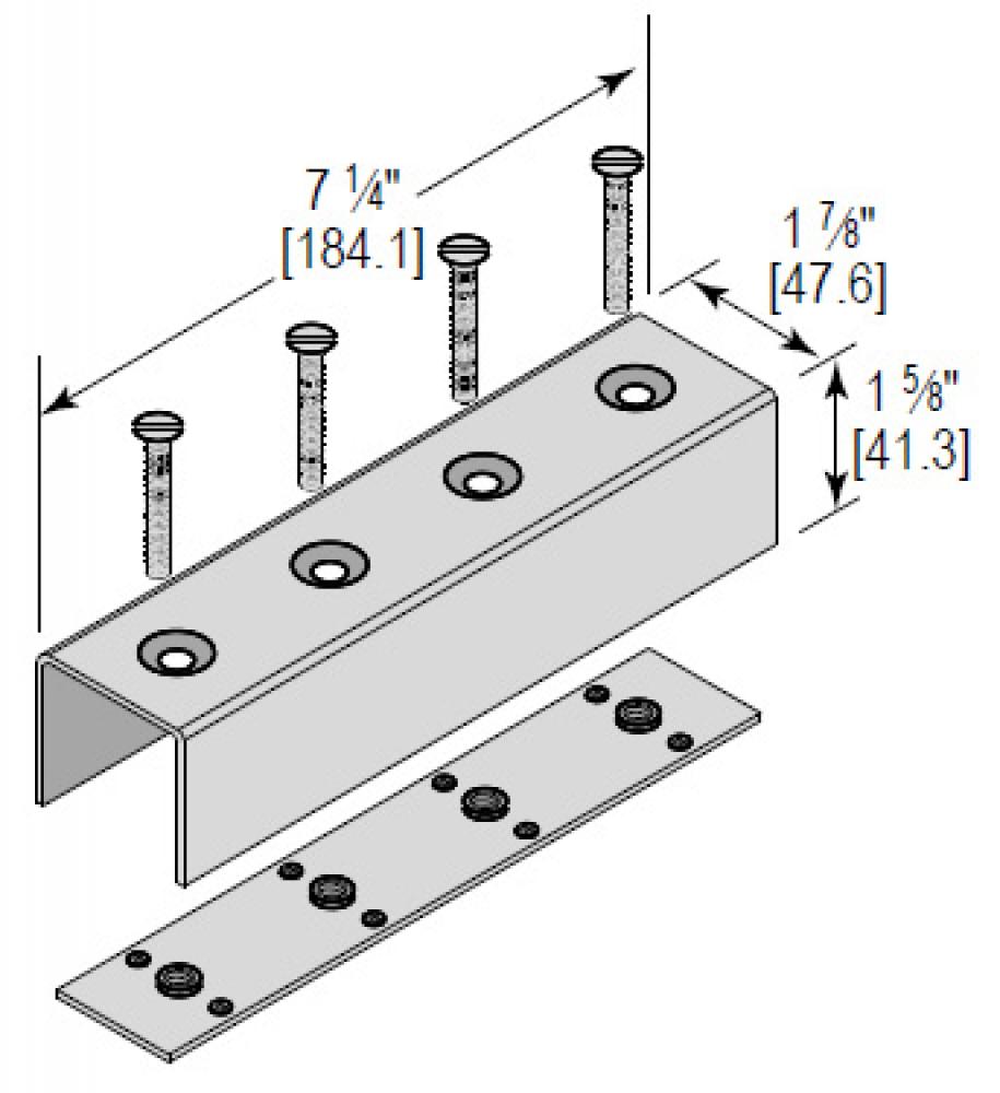 CHNL SPLCE ASSY 4 HOLE W/ TAP