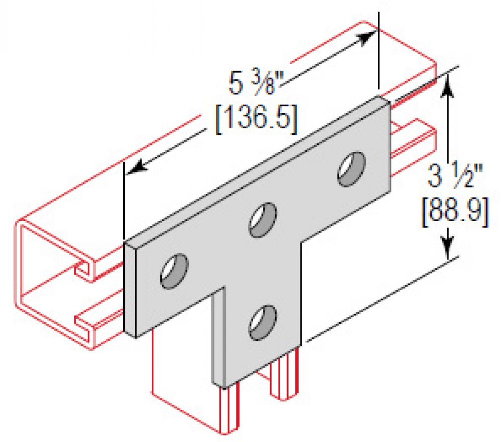 4 HOLE TEE PLATE 304SS