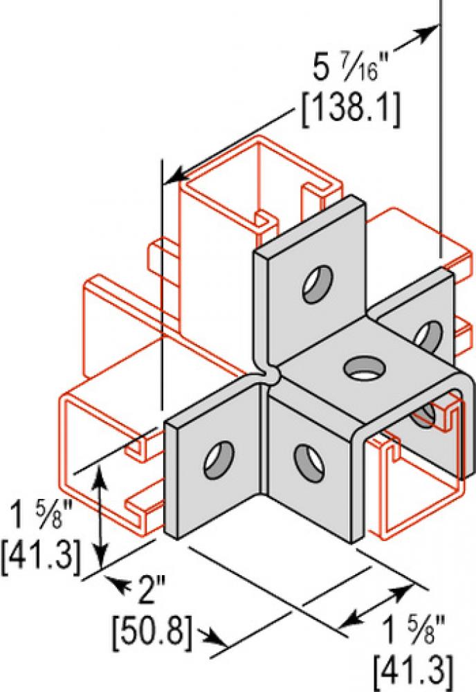 WING FTNG TRIPLE CORNER 6 HOLE