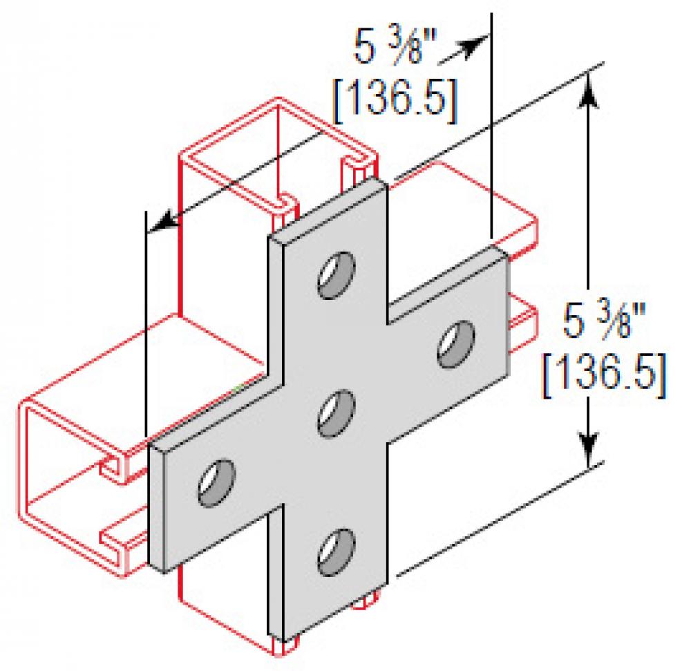 5 HOLE CROSS PLATE