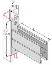 Minerallac BRC162D18EG - BRACKET 1-5/8 CHNL DOUBLE 18