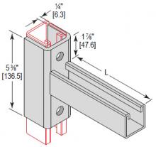 Minerallac BRC162W24EG - BRKT 1-5/8 CHNL WRAP ARND 24